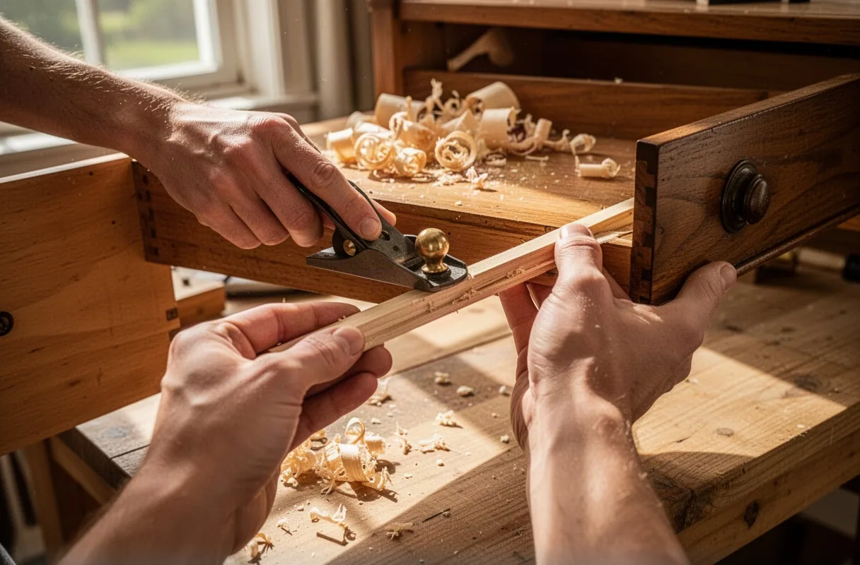 Drawer Runner Rebuilding and Box Easing